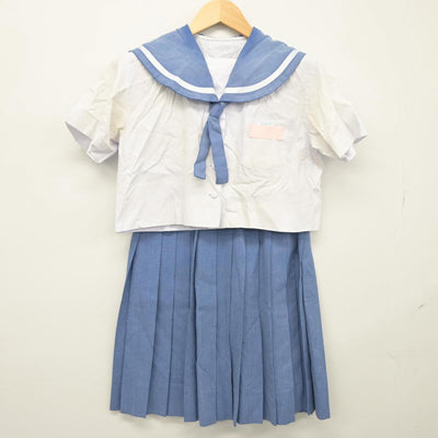 【中古】沖縄県 山内中学校 女子制服 3点（セーラー服・スカート）sf025906