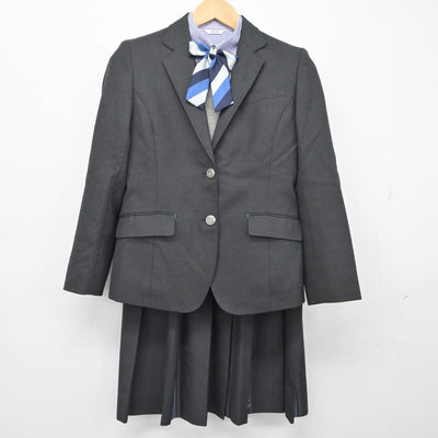 【中古】福岡県 福翔高等学校 女子制服 5点（ブレザー・シャツ・ニット・スカート）sf025926