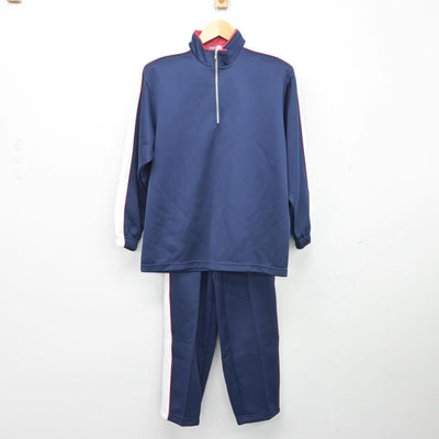 【中古】群馬県 伊勢崎商業高等学校 女子制服 2点（ジャージ 上・ジャージ 下）sf025947