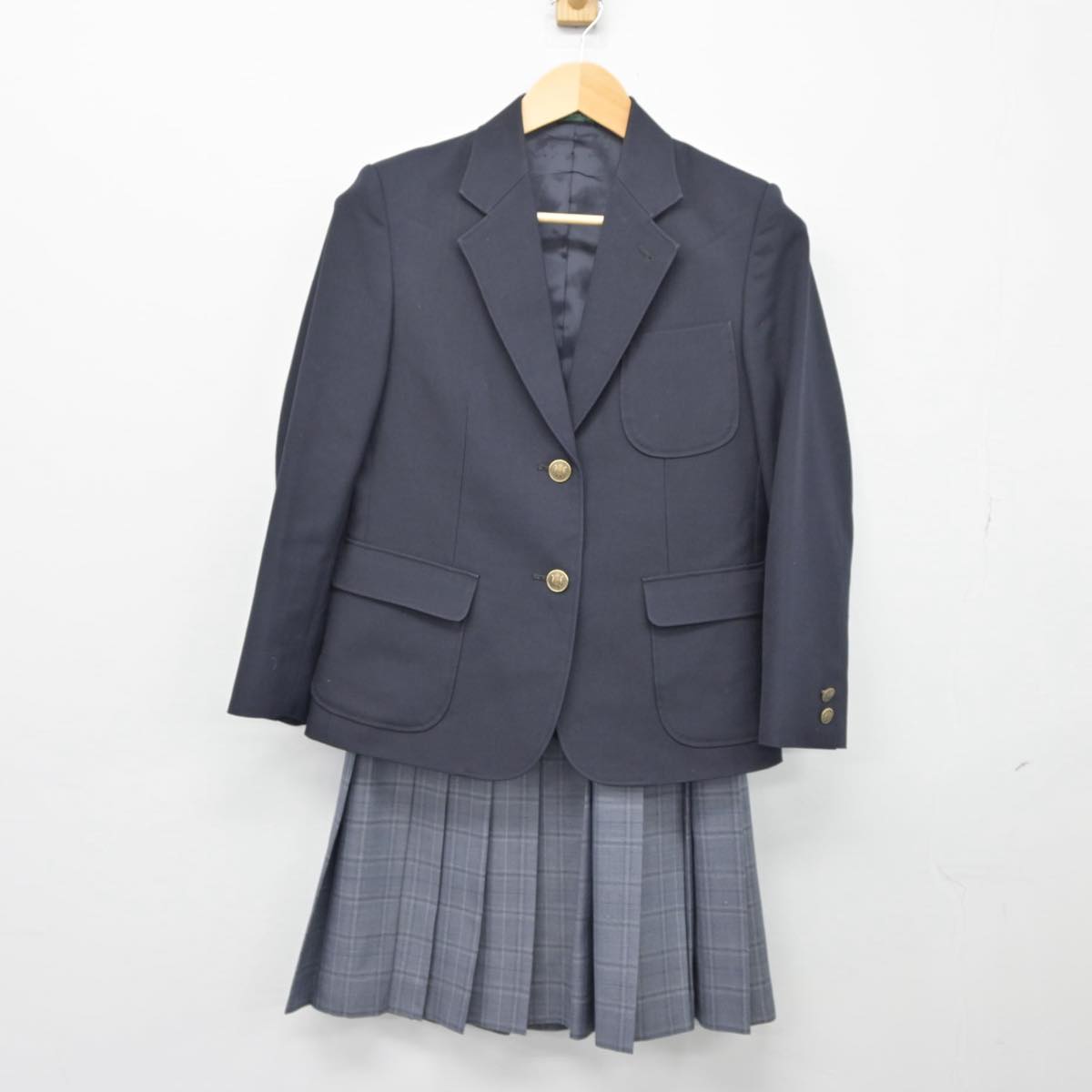 【中古】神奈川県 万騎が原中学校 女子制服 3点（ブレザー・スカート）sf025964