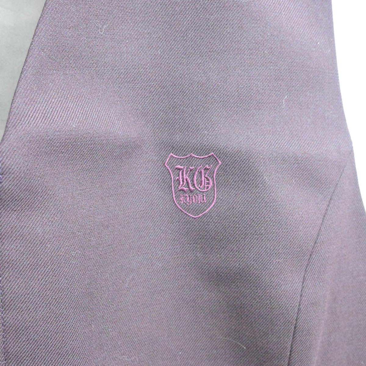 【中古】群馬県 共愛学園高等学校 女子制服 2点（ベスト・シャツ）sf025967