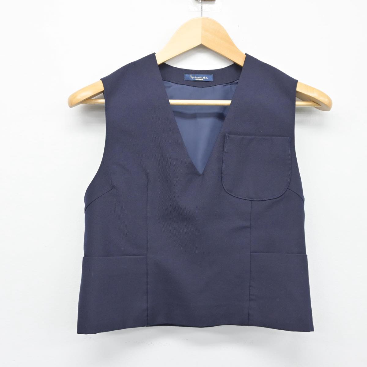 【中古】静岡県 西奈中学校 女子制服 2点（ベスト・ベスト）sf025983