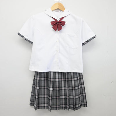 【中古】北海道 札幌日本大学高等学校 女子制服 3点（シャツ・スカート）sf025985