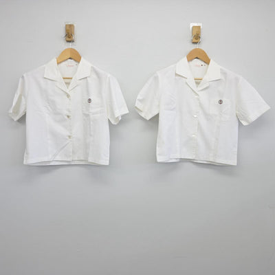 【中古】群馬県 太田女子高等学校 女子制服 2点（シャツ）sf025991