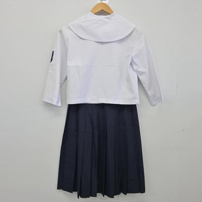 【中古】群馬県 境野中学校 女子制服 2点（セーラー服・スカート）sf025995