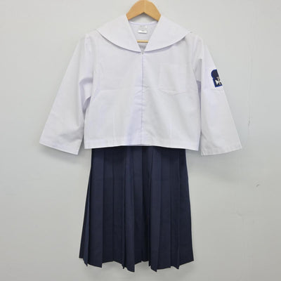 【中古】群馬県 境野中学校 女子制服 2点（セーラー服・スカート）sf025996