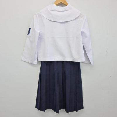 【中古】群馬県 境野中学校 女子制服 2点（セーラー服・スカート）sf025996