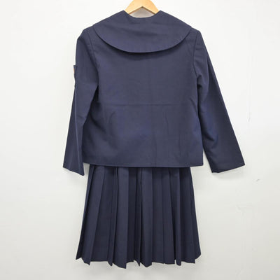 【中古】群馬県 境野中学校 女子制服 3点（セーラー服・スカート）sf025999