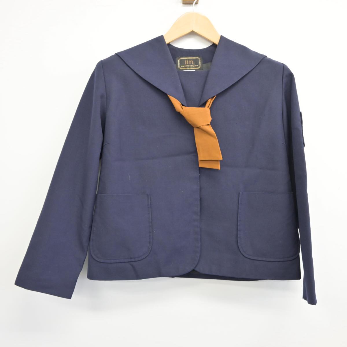 【中古】群馬県 境野中学校 女子制服 3点（セーラー服・スカート）sf025999