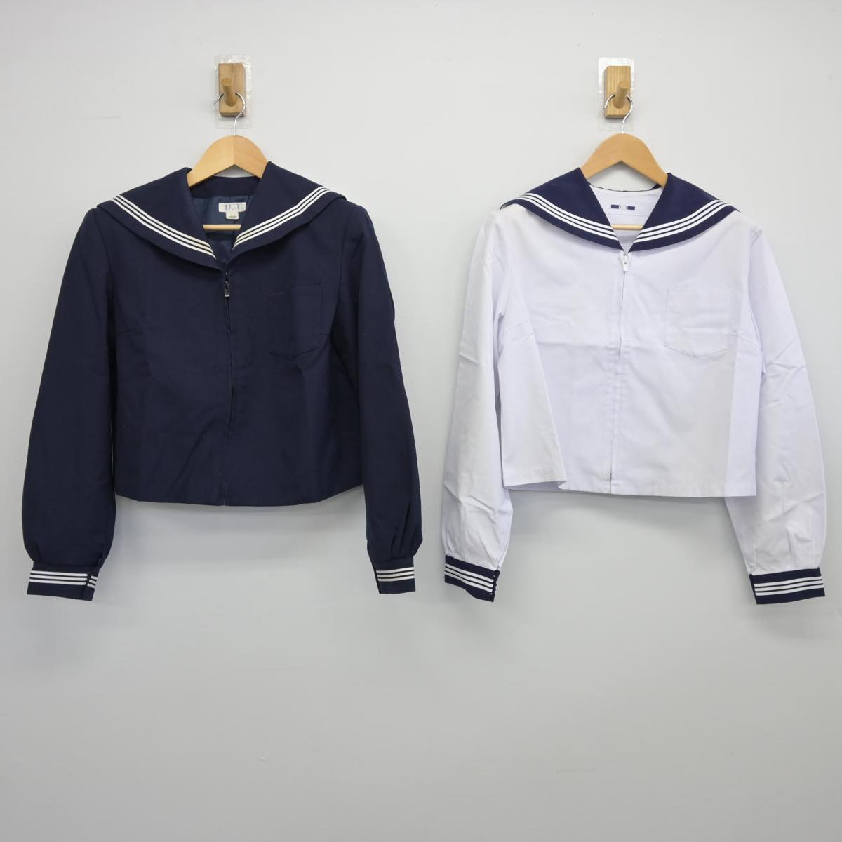 【中古】富山県 高岡高等学校 女子制服 2点（セーラー服・セーラー服）sf026001