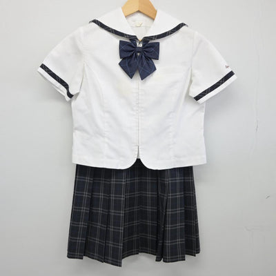 【中古】愛知県 星城高等学校 女子制服 4点（セーラー服・シャツ・スカート）sf026003