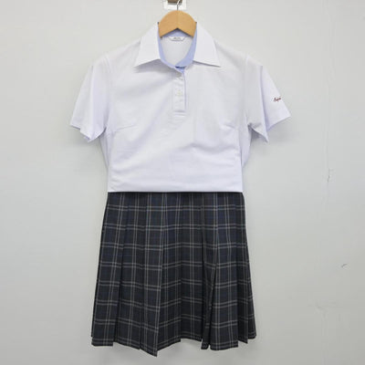 【中古】愛知県 星城高等学校 女子制服 4点（セーラー服・シャツ・スカート）sf026003