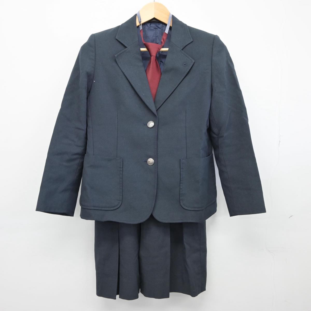 【中古】神奈川県 日限山中学校 女子制服 4点（ブレザー・スカート）sf026005