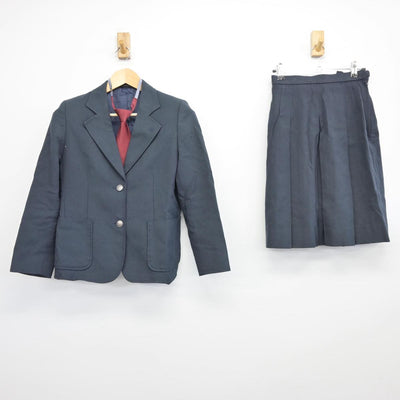 【中古】神奈川県 日限山中学校 女子制服 4点（ブレザー・スカート）sf026005