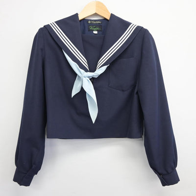 【中古】岐阜県 江並中学校 女子制服 3点（セーラー服・スカート）sf026007