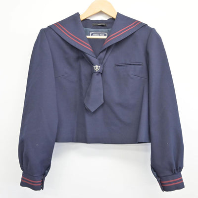 【中古】埼玉県 東中学校 女子制服 3点（セーラー服・スカート）sf026015