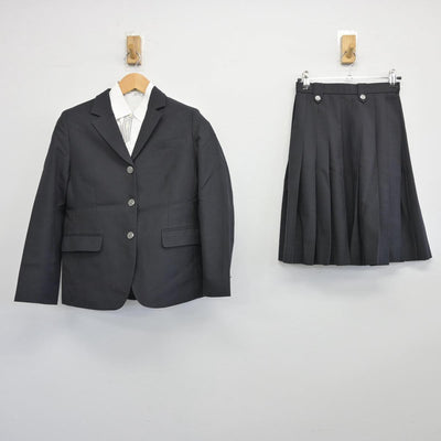 【中古】兵庫県 鳴尾高等学校 女子制服 4点（ブレザー・シャツ・スカート）sf026017