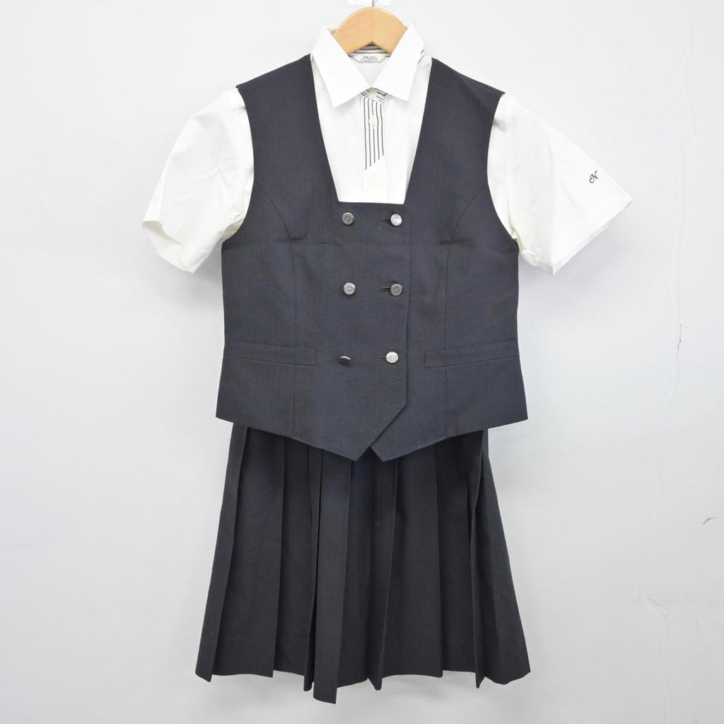 中古制服】兵庫県 鳴尾高等学校 女子制服 3点（ベスト・シャツ・スカート）sf026018【リサイクル学生服】 | 中古制服通販パレイド