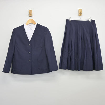 【中古】群馬県 倉賀野中学校 女子制服 3点（ブレザー・シャツ・スカート）sf026020