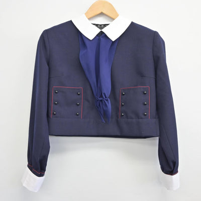 【中古】大阪府 帝塚山学院中学校 女子制服 5点（セーラー服・スカート）sf026023