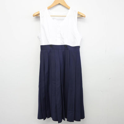 【中古】大阪府 帝塚山学院中学校 女子制服 6点（シャツ・スカート）sf026024