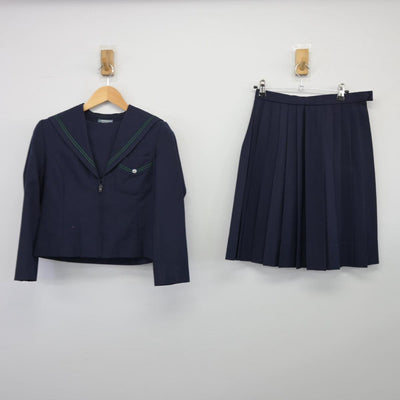 【中古】大阪府 住ノ江中学校 女子制服 2点（セーラー服・スカート）sf026030