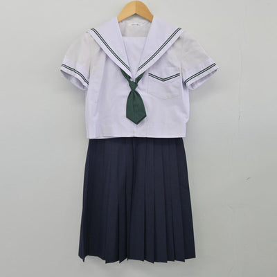 【中古】大阪府 住ノ江中学校 女子制服 3点（セーラー服・スカート）sf026031