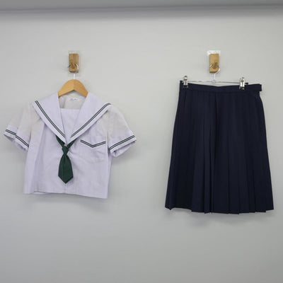 【中古】大阪府 住ノ江中学校 女子制服 3点（セーラー服・スカート）sf026031