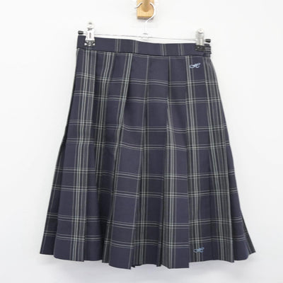 【中古】京都府 日吉ケ丘高等学校 女子制服 3点（ニットベスト・スカート）sf026038