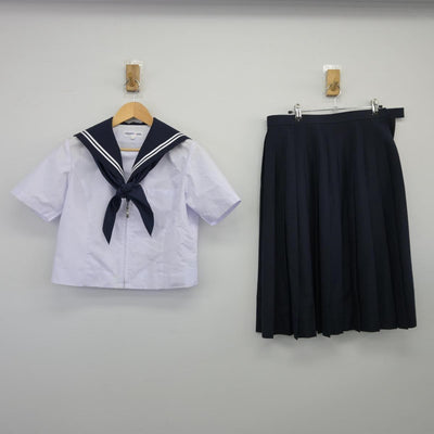 【中古】愛知県 東郷中学校 女子制服 3点（セーラー服・スカート）sf026044