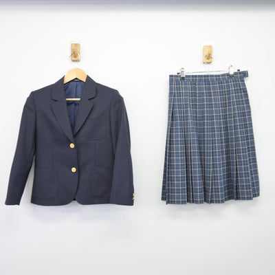 【中古】千葉県 有吉中学校 女子制服 3点（ブレザー・スカート）sf026048