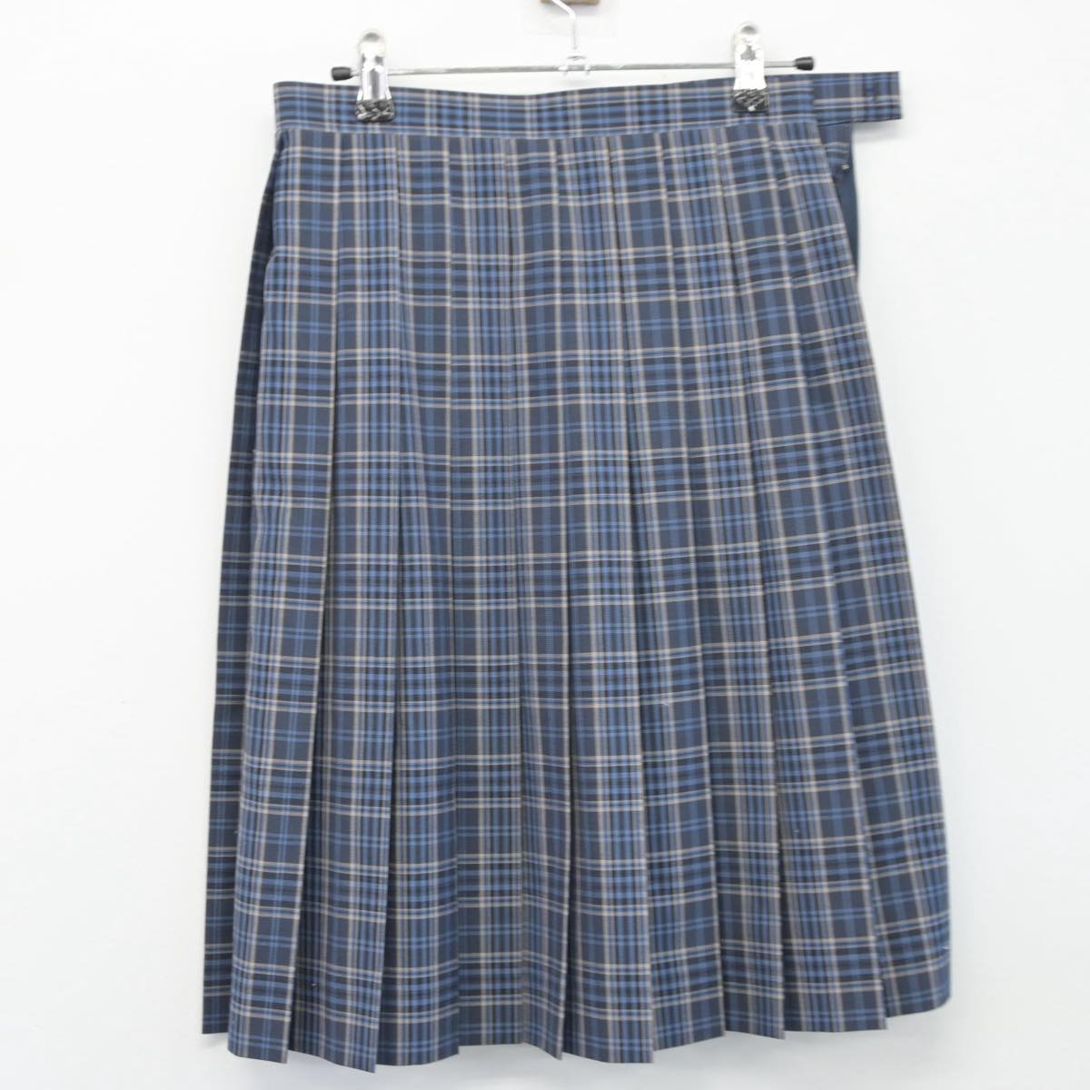 【中古】千葉県 有吉中学校 女子制服 2点（ニットベスト・スカート）sf026049