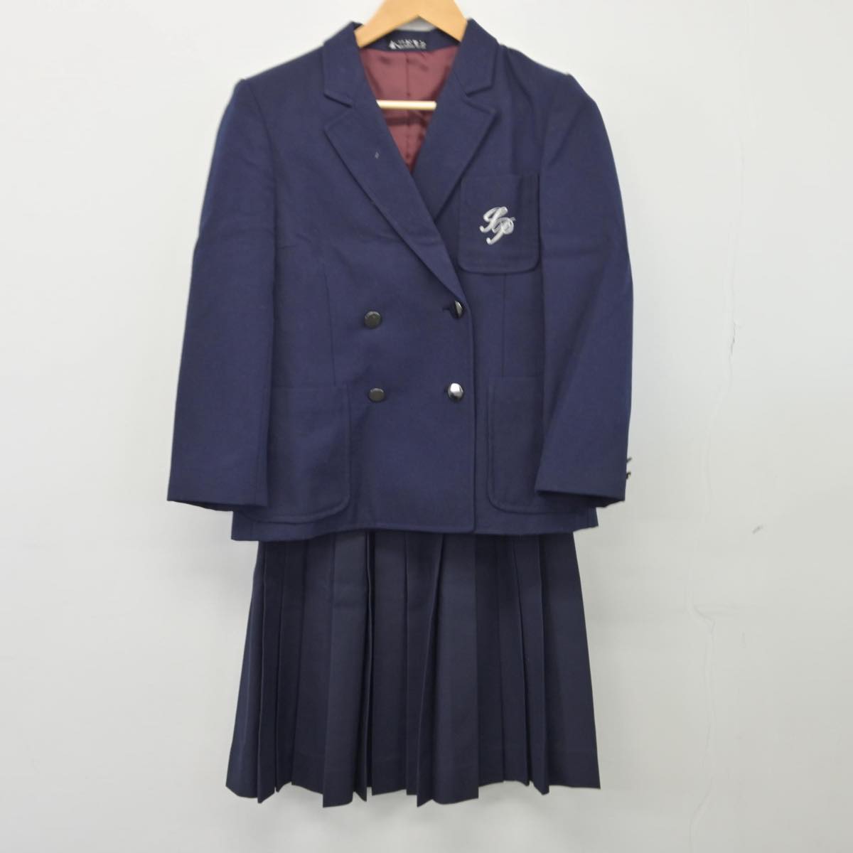 【中古】北海道 函館白百合学園高等学校 女子制服 2点（ブレザー・スカート）sf026057