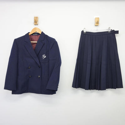 【中古】北海道 函館白百合学園高等学校 女子制服 2点（ブレザー・スカート）sf026057