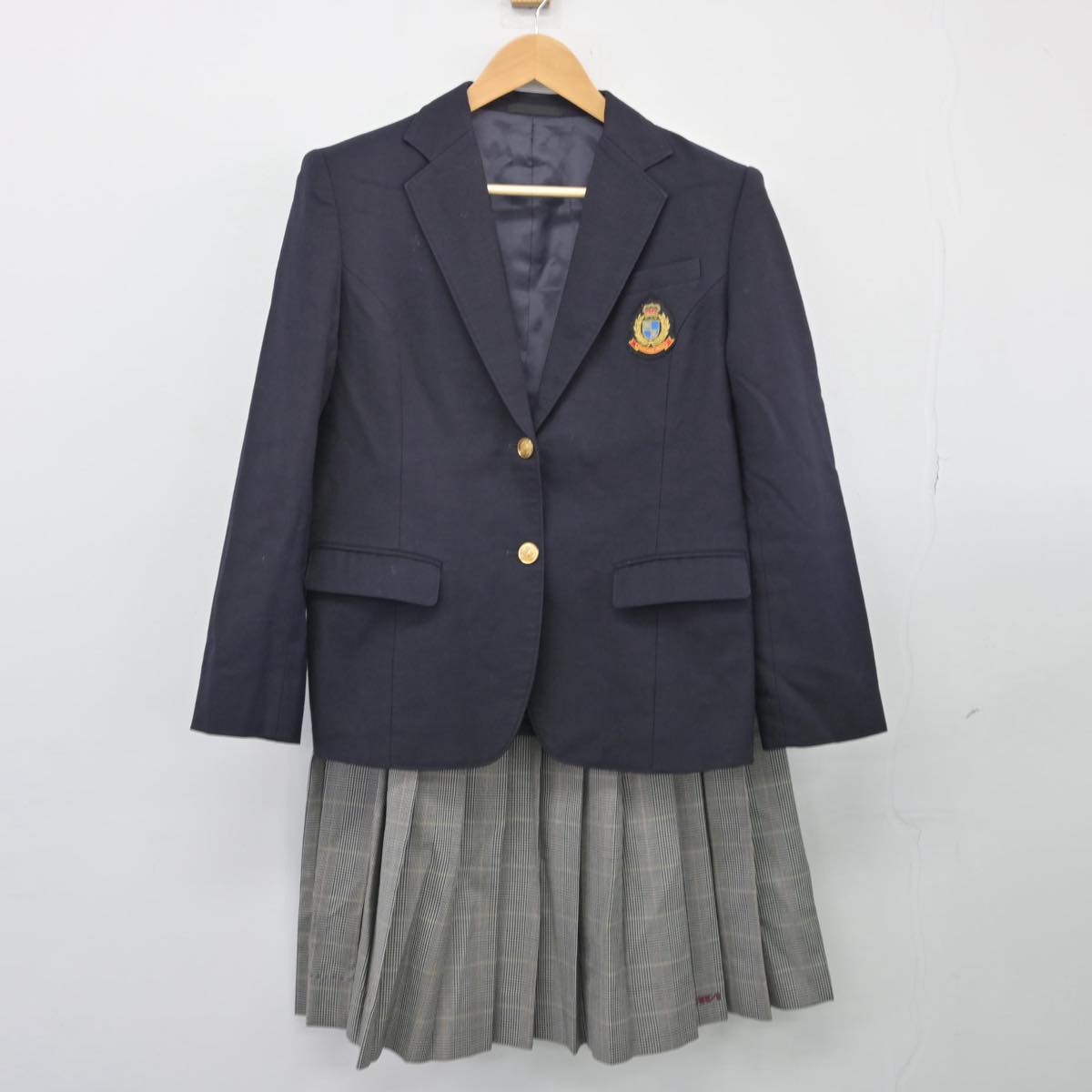 【中古】兵庫県 西宮南高等学校 女子制服 2点（ブレザー・スカート）sf026063