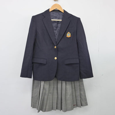 【中古】兵庫県 西宮南高等学校 女子制服 2点（ブレザー・スカート）sf026063