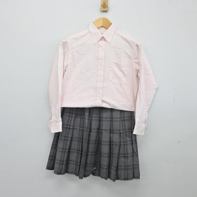 【中古】神奈川県 横浜創英中学校 女子制服 2点（シャツ・スカート）sf026076