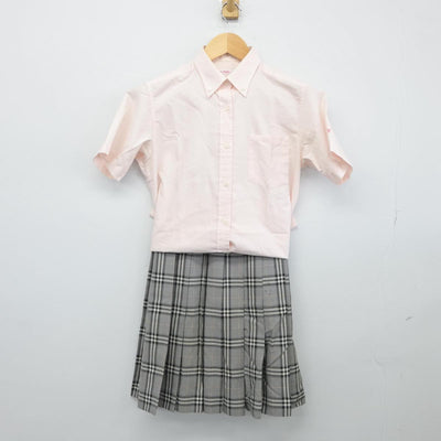 【中古】神奈川県 横浜創英中学校 女子制服 2点（シャツ・スカート）sf026077