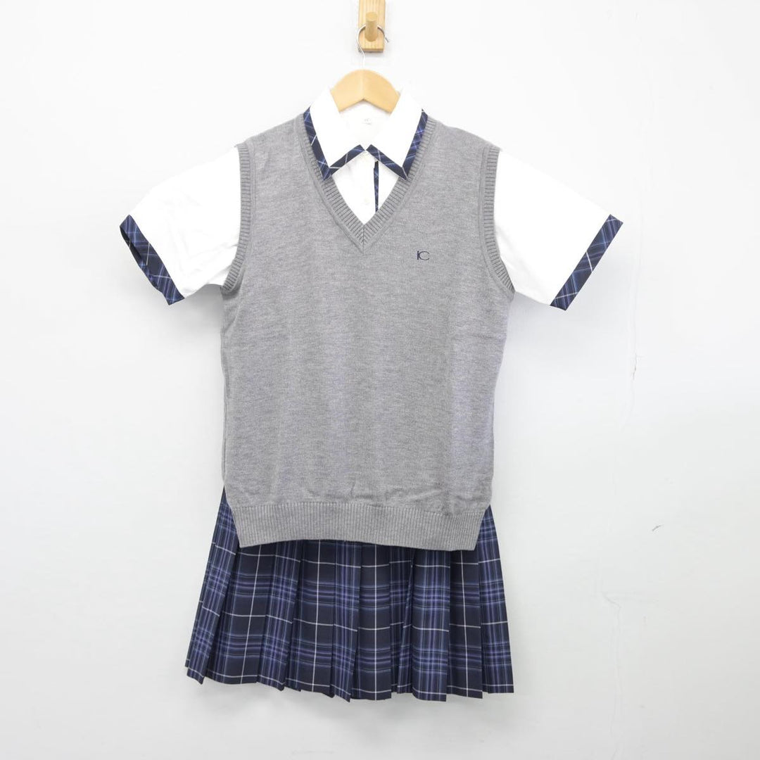 【中古制服】茨城県 茨城キリスト教学園高等学校 女子制服 3点（ニットベスト・シャツ・スカート）sf026084【リサイクル学生服】 |  中古制服通販パレイド