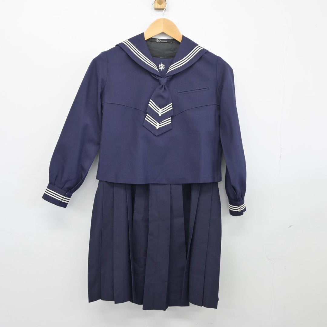 中古制服】東京都 白百合学園中学高等学校 女子制服 4点（セーラー服・ニット・スカート）sf026085【リサイクル学生服】 | 中古制服通販パレイド