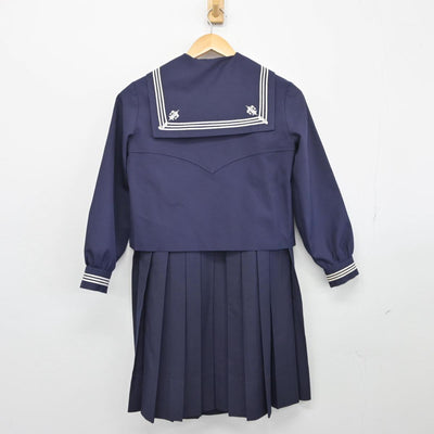 【中古】東京都 白百合学園中学高等学校 女子制服 4点（セーラー服・ニット・スカート）sf026085