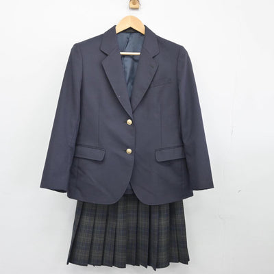 【中古】栃木県 山辺中学校 女子制服 3点（ブレザー・ニット・スカート）sf026092