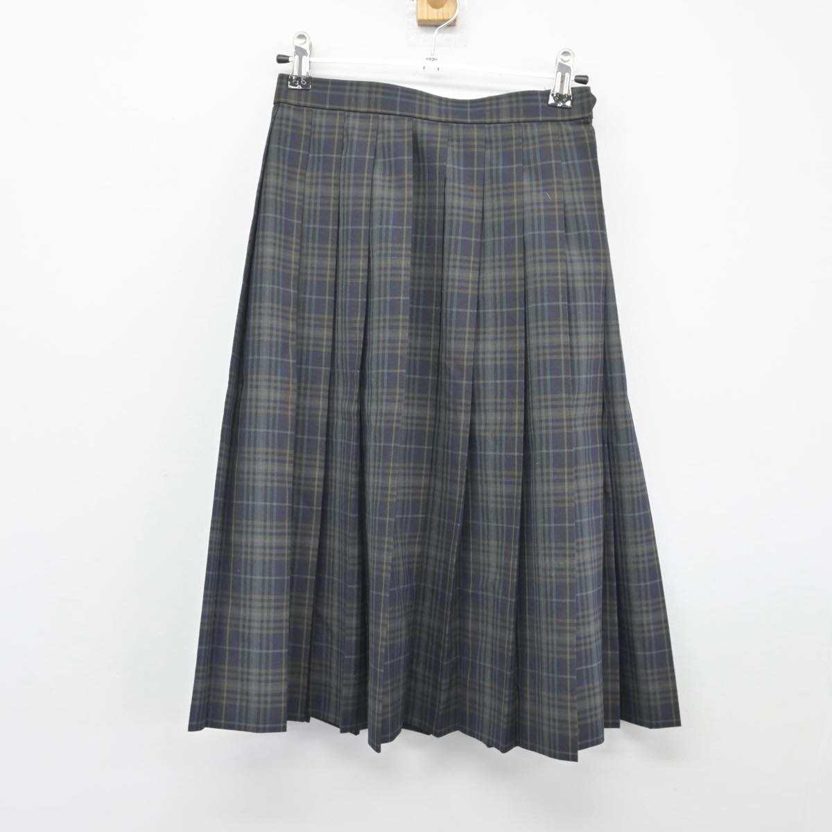 【中古】栃木県 山辺中学校 女子制服 3点（ニットベスト・シャツ・スカート）sf026093