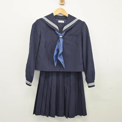 【中古】東京都 浮間中学校 女子制服 3点（セーラー服・スカート）sf026095