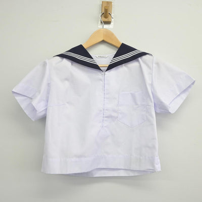 【中古】大阪府 渋谷中学校 女子制服 2点（セーラー服・スカート）sf026112