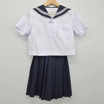 【中古】鳥取県 境高等学校 女子制服 3点（セーラー服・スカート）sf026117