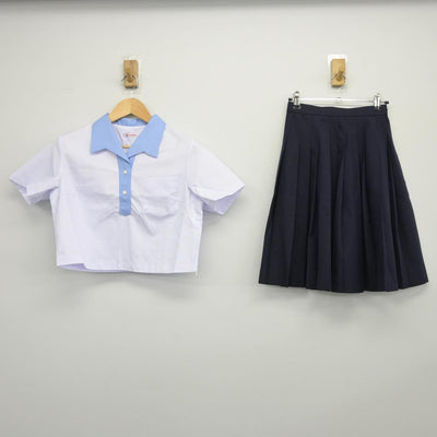 【中古】鳥取県 境高等学校 女子制服 2点（シャツ・スカート）sf026124