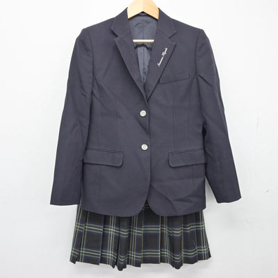 【中古】愛知県 稲沢東高等学校 女子制服 3点（ブレザー・ニット・スカート）sf026127