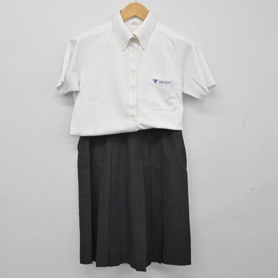 【中古】大阪府 東海大学付属大阪仰星高等学校 女子制服 2点（シャツ・スカート）sf026145