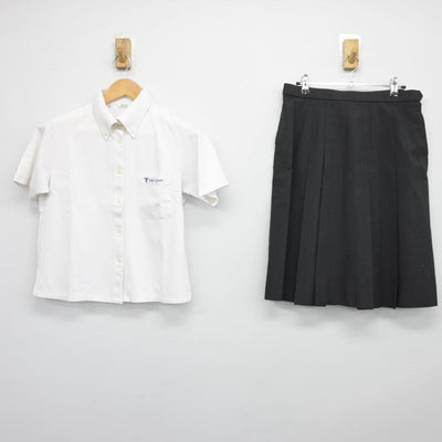 【中古】大阪府 東海大学付属大阪仰星高等学校 女子制服 2点（シャツ・スカート）sf026145